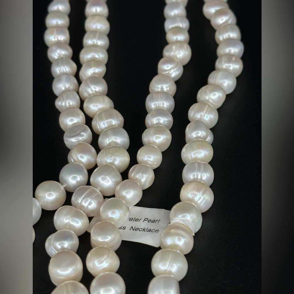 🎁 🎁 🎁 Extra long endless freshwater pearl necklace 46" new stunning